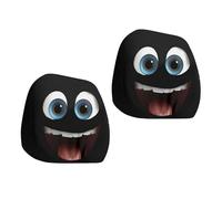 Aurgiarme Lot de 2 housses de protection pour appuie-tête de siège de voiture - Motif dessin animé - Extensible - Taille universelle - Durabilité - Tissu antidérapant pour voyage en voiture