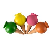 Aurgiarme Lot de 4 petites bouteilles de vin automatiques pour plantes, outils de jardinage pour débutants, amateurs de jardinage, goutteur de plantes