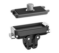 Aurgiarme Plaque de base antidérapante sécurisée à dégagement rapide avec filetage universel 1/4 pour caméras d'action DSLR Accessoires de montage Top Cover Adaptateur pour caméras d'action