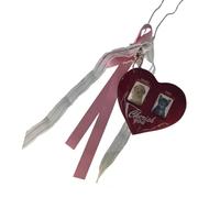 [Aurgiarme] Porte-clés en forme de cœur avec pendentif en forme de cœur pour toutes les occasions