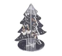Aurgiarme Présentoir à boucles d'oreilles pratique en forme de sapin de Noël Présentoir à boucles d'oreilles Porte-bijoux