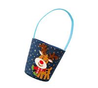 Aurgiarme Sac à main en denim de grande capacité réutilisable pour décoration de Noël pour la maison et le bureau