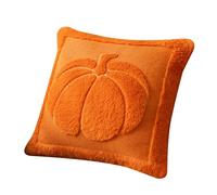 Aurgiarme Taie d'oreiller réversible en peluche imitation poils de lapins pour Halloween, décoration robuste, taie d'oreiller transparente