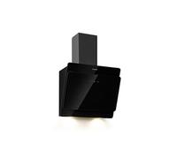 Aurica 60 Hotte décorative murale aspirante - Moteur 165W - 3 vitesses - Débit d'air 620m³/h - Design verre noir et inox
