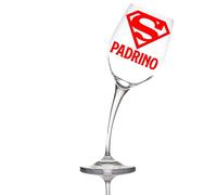 Aurica Verre à vin personnalisé Aurìca « Super Parrain » Un Cadeau pour Demander à Cette Personne spéciale de Devenir Le Parrain de Votre Enfant