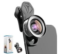Auricase 2 en 1 Objectif Telephone Portable, Kit Objectif pour iphone, 10X Macro Lens, Objectif Grand Angle 120°, Objectif Smartphone pour la Plupart des Smartphones