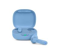 JBL Écouteurs intra-auriculaires sans fil Wave Flex — IP54/IPX2, TalkThru & AmbientAware, 32 h, Bleu