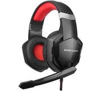 MARSGAMING MHAX Noir, Casque Gaming RGB Multiplat + Mic Amovible, 53 mm HiFi Grande