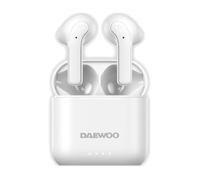 Auriculares Bluetooth Daewoo DW2021 con estuche de carga- Autonomía 5h- Blancos