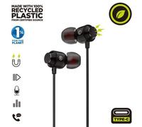 Auriculares Intrauditivos Muvit For Change MCHPH0006- con Micrófono- USB Tipo-C- Negros