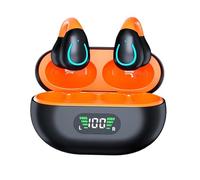 Auriculares Open-Ear Bluetooth 6.1 con Micrófono ENC y Estuche de Carga | Clip ergonómico,modo mono o estéreo,control táctil,asistente de voz,resistente al sudor,cable USB-C