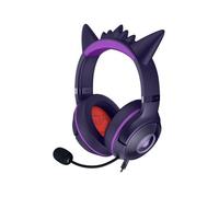 Auriculares Razer Kraken Kitty V2 Edición Gengar con cable USB iluminación RGB micrófono y sonido envolvente 7.1