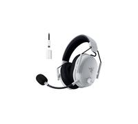 Razer BlackShark V3 Pro - Casque ANC sans Fil pour l’Esport - Annulation Active - Haut-parleurs 50mm - Micro HyperClear Amovible - Wireless 2,4 GHz & Bluetooth - FPS - PC/Mac | Blanc
