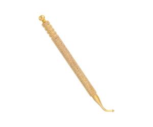 Auriculotherapie Aiguille Auriculaire En Cuivre Avec Embout Incurvé Doré Outil De Massage Pour Points De RéFlexologie À Usage Domestique PréCision Pour Soulagement Cervical