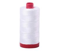 Aurifil - Bobine de coton Mako 12 poids 2 plis - Grande taille - 325 mètres - Blanc