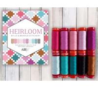 Aurifil - Brittany Lloyd's Heirloom Lot de 10 petites bobines - 100 % coton égyptien - Idéal pour la broderie à la main, le matelassage, les surpiqûres, la couture décorative - Fabriqué en Italie