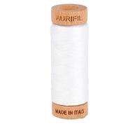 Aurifil Coton blanc 80 poids 2 plis 274 m (2024)
