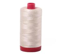 Aurifil Fil de coton 12 W - Beige clair #2310 (300 m) - 100 % coton égyptien - Idéal pour la broderie à la main, le matelassage, la couture décorative - Fabriqué en Italie