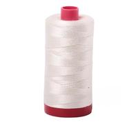 Aurifil Fil de coton 12 W - Craie #2026 (300 m) - 100 % coton égyptien - Idéal pour la broderie à la main, le matelassage, la couture décorative - Fabriqué en Italie