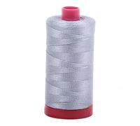 Aurifil Fil de coton 12 W - Gris #2610 (300 m) - 100 % coton égyptien - Idéal pour la broderie à la main, le matelassage, la couture décorative - Fabriqué en Italie