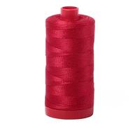 Aurifil Fil de coton mako uni 12 W 100 % coton égyptien mercerisé à longues fibres Rouge 1300 m