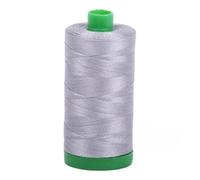 Aurifil Fil de coton mako uni 40 wt 100 % coton égyptien mercerisé à longues fibres 1000 m Brume