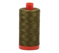 Aurifil Fil de coton mako uni 50 W - 1400 m - Olive très foncé
