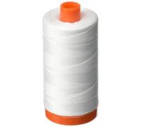 Aurifil Fil de Coton Solide Mako A1050-2024, Blanc, 50 g, 1 300 m