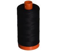 Aurifil Fil de coton solide Mako A1050-2692 Noir 50 g 1 300 m