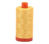 Aurifil Mako Fils de Coton Solide 50 WT 1422yds Jaune pâle