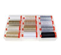 Aurifil Mark Lipinski Lot de 12 grandes bobines de fil en coton 50 W 1300 m chacune