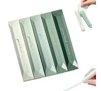 Auriiktch Double Sided Tape Pens, 5PCS Glue Tape Pen, Double Sided Tape Roller Pens for Crafting, Parcels, Cards, Album, Journal, Wrapping Paper (Green Set)