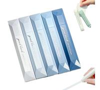 Auriiktch Double Sided Tape Pens, 5PCS Glue Tape Pen, Double Sided Tape Roller Pens for Crafting, Parcels, Cards, Album, Journal, Wrapping Paper (Blue Set)