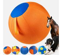 Auriiktch Herding Ball for Dogs, Dog Herding Ball Large for Border Collies, Durable Inflatable Giant Dog Balls with Handles, Durable Inflatable Giant Dogs Balls for Outdoor Exercise