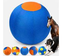 Auriiktch Herding Ball for Dogs, Dog Herding Ball Large for Border Collies, Durable Inflatable Giant Dog Balls with Handles, Durable Inflatable Giant Dogs Balls for Outdoor Exercise