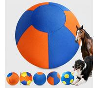 Auriiktch Herding Ball for Dogs, Inflatable Giant Ball with Handles, Polyester, Colorful, for Border Collies, Outdoor Exercise, S/M/XXS (Blue + Orange XXS)