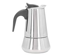 Aurikall Machine à expresso sur cuisinière en acier inoxydable, 2 tasses de 100ml, Pot Moka, percolateur de café goutte à goutte pour la cuisine domestique (Pour 4 personnes)