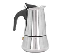 Aurikall Machine à expresso sur cuisinière en acier inoxydable, 2 tasses de 100ml, Pot Moka, percolateur de café goutte à goutte pour la cuisine domestique (Pour 2 personnes)