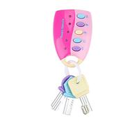 Aurikall Télécommande de Jouet de Serrure de e Voiture simulée avec des lumières et de la Musique, Jouet éducatif précoce pour Les Enfants, Rose (Rose)