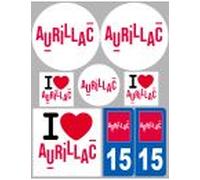 Aurillac (8 Autocollants Variés) - Sticker/Autocollant