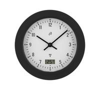 AURIOL® Horloge radioguidée pour salle de bains (noir)