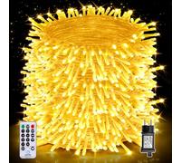 Auriostar Guirlande Lumineuse Exterieure 100m 1000LEDs, Guirlande Lumineuse Noel Intérieur et Extérieur étanche IP44, 8 Modes avec Télécommande pour Noël, Chambre, Décoration Sapin de Noel