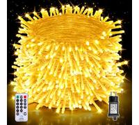 Auriostar Guirlande Lumineuse Exterieure, 80m 800LEDs Guirlande Lumineuse Noel Intérieur et Extérieur étanche IP44, 8 Modes avec Télécommande pour Noël, Chambre, Décoration Sapin de Noel (Blanc Chaud)