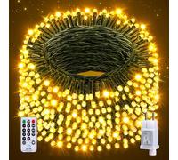 Auriostar Guirlande Lumineuse Exterieure Noel, 20m 200LEDs Guirlande Lumineuse Sapin de Intérieur 8 Modes avec Télécommande,Étanche IP44 Lumineuse Extérieur pour Decoration, Sapin de Noel