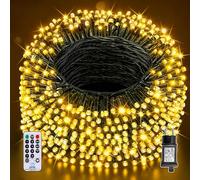 Auriostar Guirlande Lumineuse Noel, 40m 400LEDs Guirlande Lumineuse Exterieure et Intérieur étanche IP44, 8 Modes Guirlandes Lumineuses Sapin de Noel pour Décoration Noël, Chambre, Balcon, Jardin