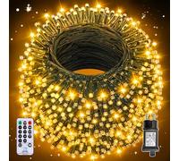 Auriostar Guirlande Lumineuse Noel 60m, 600LEDs Guirlande Lumineuse Exterieure et Intérieur étanche IP44, 8 Modes Sapin de Noel pour Décoration Noël, Chambre, Balcon, Jardin
