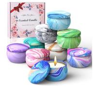 Auriostar Lot de 9 Bougies Parfumées - Cadeau et Décoration de Noël pour Femme, Maman, Couple - Coffret Anniversaire