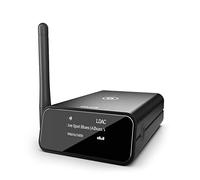 Auris Blume Pro HiFi Bluetooth 5.3 Music Receiver Long Range Bluetooth Adapter with Audiophile DAC, LDAC, aptX HD, OLED Display & Optical Coaxial AUX Output for Home Stereo, AV Receiver Or Amplifier