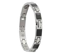 Auris Bracelet magnétique Carbone, Titane et INOX avec aimants intégrés - Longueur 21 cm