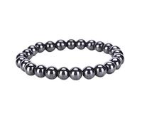Auris Bracelet magnétique en Pierres hématites Noires Naturelles - Bracelet magnétisé aimanté - Vital Confiance spécialiste Officiel en Bijoux magnétiques.